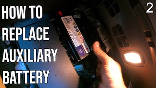 How to replace your auxiliary battery in your Mercedes [upl. by Giark819]