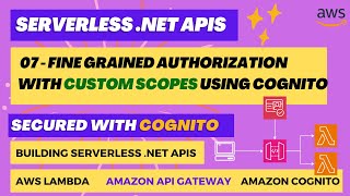 07  FineGrained Authorization With Custom Scopes Using Amazon Cognito  Serverless NET API [upl. by Nnylarej]