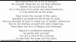 Desiderata [upl. by Robbert]