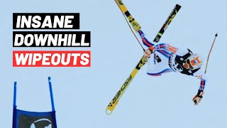 Top 5 Worst Downhill Alpine Skiing Crashes [upl. by Burnley]