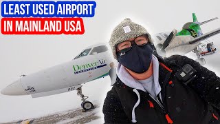 STRANDED at the LEAST USED Airport in Mainland USA [upl. by Cornwall]