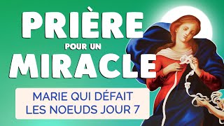 🙏 PUISSANTE PRIÈRE pour un MIRACLE 🙏 MARIE qui défait les NOEUDS JOUR 7 [upl. by Aznecniv]