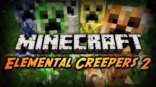 Minecraft Mod Review MORE ELEMENTAL CREEPERS [upl. by Anear832]