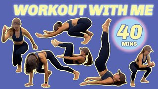 40 MIN TABATA HIIT  full body no equipment at home in real time [upl. by Ecirb]