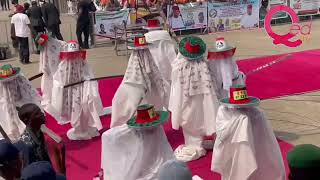 Eyo masquerades dancing for Jandor at Tafawa Balewa Square [upl. by Eolhc]