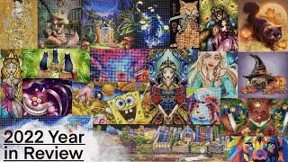 2022 YEAR IN REVIEW  I Completed 32 Diamond Paintings this Year [upl. by Nylaj]