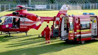 Interventie elicopter SMURD la Zlatna taietor de arbori accidentatby Horia Fleser [upl. by Calvert]