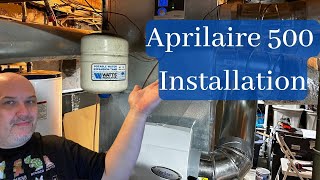 Aprilaire 500 Whole Home Humidifier Installation  How to [upl. by Lose]