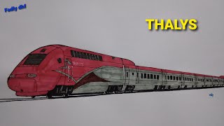 How to draw a Thalys speed train [upl. by Atkins383]