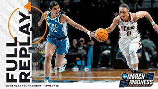 UConn vs Duke  2024 NCAA womens Sweet 16  FULL REPLAY [upl. by Anauq]