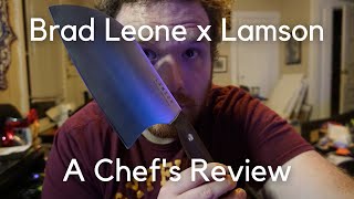 Does the Brad Leone Signature Lamson Cleaver Make the Cut  A Chefs Review [upl. by Oemac]