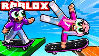 We raced through a Skateboard Obby  Roblox [upl. by Ciprian]