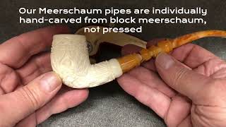 A Few Examples of Our New Meerschaum Pipes at MilanTobaccocom [upl. by Ydner]