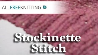 Stockinette Stitch for Beginners [upl. by Saks]