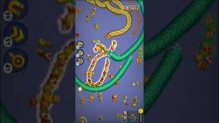 😈चाल मेंफंस गया🤫 worms zone game shortsvideo videogame [upl. by Uriel]