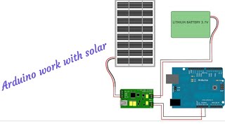 Arduino can power with 5volt solar panel DIY Arduino DIYArduino [upl. by Ahsenod]