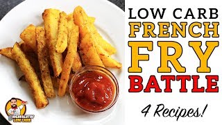 Low Carb FRENCH FRY Battle  The BEST Keto French Fries Recipe  Jicama v Rutabaga v Turnip v Zukes [upl. by Yeoz]