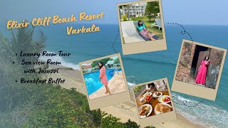 Varkala vlog⛱️🌊 best luxury resort in varkala Elixir cliff beach resort roomtour [upl. by Stuckey]