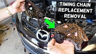 TIMING CHAIN REPLACEMENT MAZDA 23 CX7 CX7 MAZDASPEED 3 MAZDASPEED 6 [upl. by Akcemat]