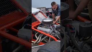 Sprint Car Race Car Running Chevy Engine [upl. by Anniala]