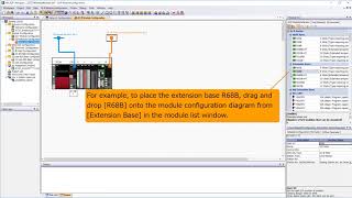 03 of 11 MELSOFT Navigator Creating an iQ R series module configuration diagram Part 1 [upl. by Irami]