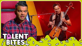 Mongolian Throat Singing Blind Auditions SHOCKS The Voice Coaches  Bites [upl. by Ivon]