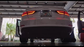 2015 Audi A3 18T 8V Exhaust Muffler amp BOTH RESONATORS DELETED [upl. by Adlar]