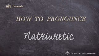 How to Pronounce Natriuretic Real Life Examples [upl. by Laynad]