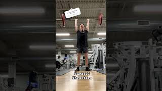 Barbell Thrusters thrusters crossfit hiit wod [upl. by Ahsieyk442]