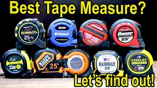 Best quotTape Measurequot Brand Milwaukee DeWalt Stanley Craftsman Klein Tools [upl. by Marilee]