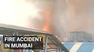 Massive fire breaks out at Behrampada slums area in Mumbai’s Bandra [upl. by Yetnruoc943]