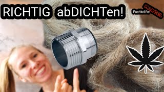 Gewinde mit HANF schnell amp einfach abdichten  TippsampTricks beim Einhanfen [upl. by Anirdnajela326]