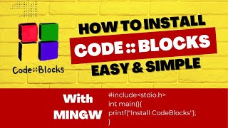 How to Install CodeBlocks with MinGW for C and C Programming on Windows 10  2023 [upl. by Hale343]