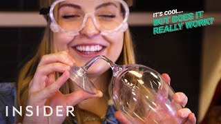 Unbreakable Wine Glasses  Its Cool But Does It Really Work [upl. by Hospers277]