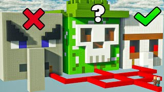 which boss house will villager choose experiment in minecraft [upl. by Hsemar276]