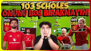 BU ADAMIN Ã–NÃœNÃœ SAKIN BOÅž BIRAKMAYIN EPIC 103 SCHOLES VE BEDAVA BFERNANDES EFOOTBALL 2024 MOBILE [upl. by Gaal]