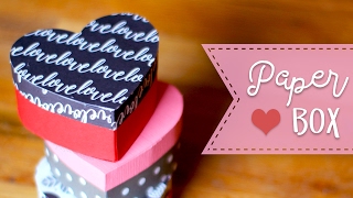 How To Make A Heart Shaped Paper Gift Box 💕 DIY Gift Box [upl. by Miner]