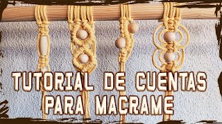 Tutorial de Cuentas para Macramé [upl. by Linders]