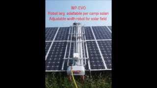 Spazzola portabile per lavaggio fotovoltaico  washing portable robot for PV plants  solar cleaning [upl. by Hna]