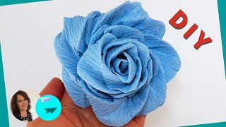 Como Fazer Rosas de Crepom  DIY [upl. by Truscott328]