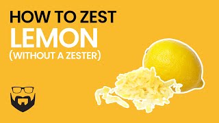 How to Zest Lemon Without a Zester [upl. by Rehpoitsirhc]