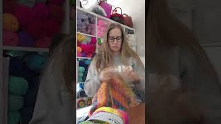 How to crochet faster creativecrochet crochetwithclare crochetfaster crochetinfinityscarf [upl. by Rasec]