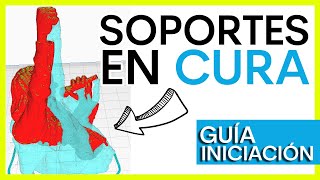 ▶️ Cómo colocar soportes en Cura ✅PASO A PASO✅ [upl. by Aspa]