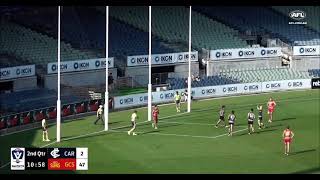 Jesse Motlop kicks a goal in his VFL Return vs Gold Coast  Carlton vs Suns [upl. by Eloci]