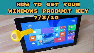 How to Easily Get Your Product Key for Windows 7810 [upl. by Nohsav]