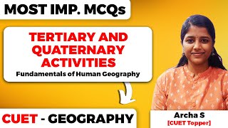 Tertiary and Quaternary Activities Class 12 Geography Most Important MCQs for CUET [upl. by Kevan]