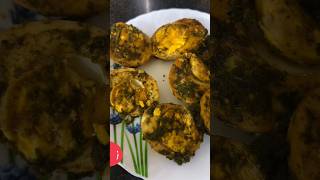 Boiled egg green masala fry 🤤 [upl. by Dnomrej]