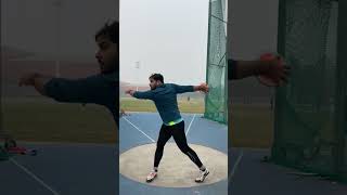 Foul throw discusthrow olympicsport trackndfield4ever trending [upl. by Eseilanna]