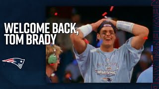 Welcome Back Tom Brady  New England Patriots InStadium Tribute to Tom Brady [upl. by Airdnekal]