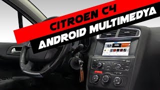 Citroen C4 Android Multimedya Sistemi Montaj Uygulaması [upl. by Lani777]